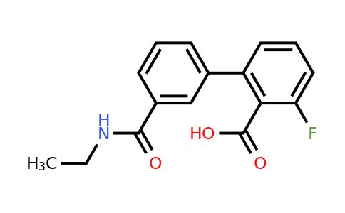 1261908-77-3 | 2-[3-(N-Ethylaminocarbonyl)phenyl]-6-fluorobenzoic acid
