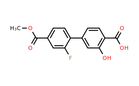 1261908-92-2 | 4-(2-Fluoro-4-methoxycarbonylphenyl)-2-hydroxybenzoic acid
