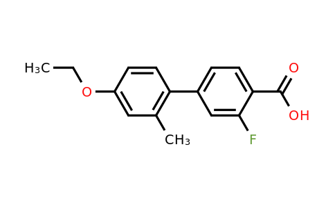 1261909-00-5 | 4-(4-Ethoxy-2-methylphenyl)-2-fluorobenzoic acid