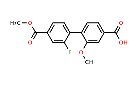 1261909-02-7 | 4-(2-Fluoro-4-methoxycarbonylphenyl)-3-methoxybenzoic acid