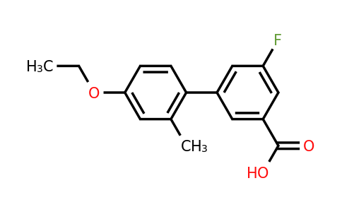1261909-04-9 | 3-(4-Ethoxy-2-methylphenyl)-5-fluorobenzoic acid
