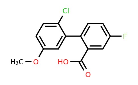 1261909-55-0 | 2-(2-Chloro-5-methoxyphenyl)-5-fluorobenzoic acid
