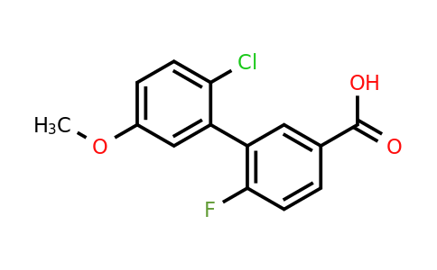 1261909-63-0 | 3-(2-Chloro-5-methoxyphenyl)-4-fluorobenzoic acid