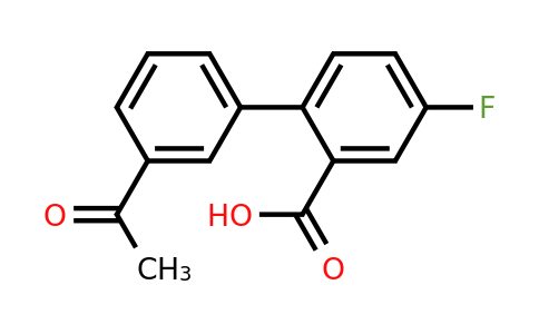 1261910-05-7 | 2-(3-Acetylphenyl)-5-fluorobenzoic acid