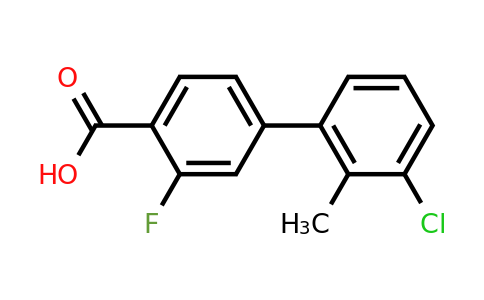 1261910-90-0 | 4-(3-Chloro-2-methylphenyl)-2-fluorobenzoic acid