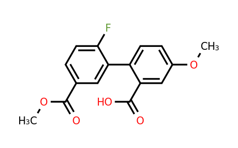 1261911-00-5 | 2-(2-Fluoro-5-methoxycarbonylphenyl)-5-methoxybenzoic acid