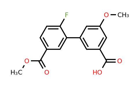 1261911-16-3 | 3-(2-Fluoro-5-methoxycarbonylphenyl)-5-methoxybenzoic acid