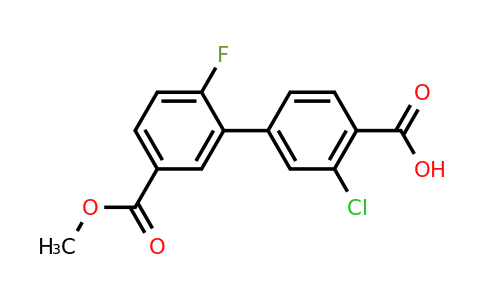 1261911-23-2 | 2-Chloro-4-(2-fluoro-5-methoxycarbonylphenyl)benzoic acid