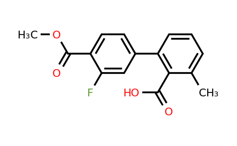 1261911-38-9 | 2-(3-Fluoro-4-methoxycarbonylphenyl)-6-methylbenzoic acid