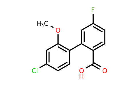 1261911-42-5 | 2-(4-Chloro-2-methoxyphenyl)-4-fluorobenzoic acid