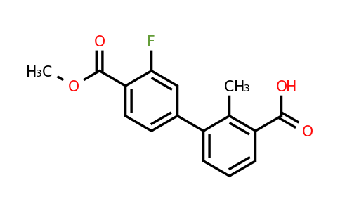 1261911-44-7 | 3-(3-Fluoro-4-methoxycarbonylphenyl)-2-methylbenzoic acid