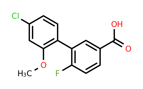 1261911-50-5 | 3-(4-Chloro-2-methoxyphenyl)-4-fluorobenzoic acid