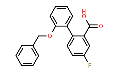 1261911-52-7 | 2-(2-Benzyloxyphenyl)-5-fluorobenzoic acid