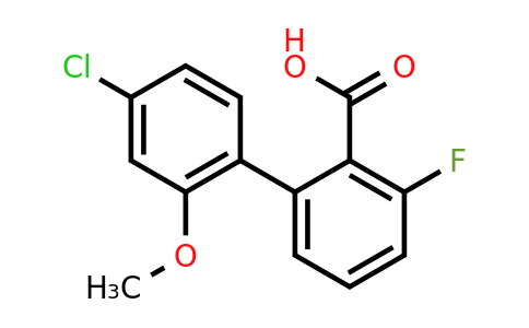 1261911-58-3 | 2-(4-Chloro-2-methoxyphenyl)-6-fluorobenzoic acid