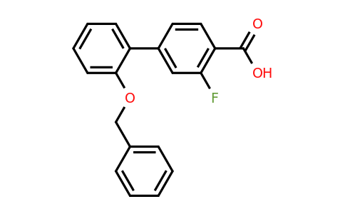 1261911-60-7 | 4-(2-Benzyloxyphenyl)-2-fluorobenzoic acid