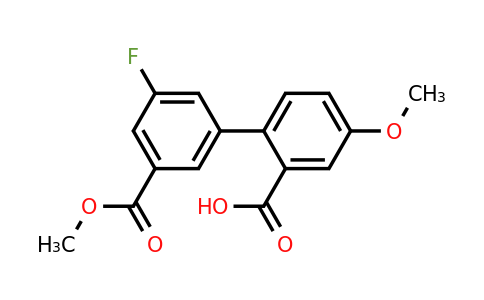 1261911-66-3 | 2-(3-Fluoro-5-methoxycarbonylphenyl)-5-methoxybenzoic acid