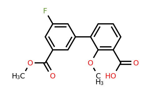1261911-73-2 | 3-(3-Fluoro-5-methoxycarbonylphenyl)-2-methoxybenzoic acid