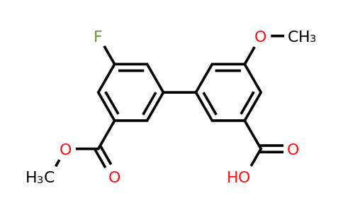 1261911-83-4 | 3-(3-Fluoro-5-methoxycarbonylphenyl)-5-methoxybenzoic acid