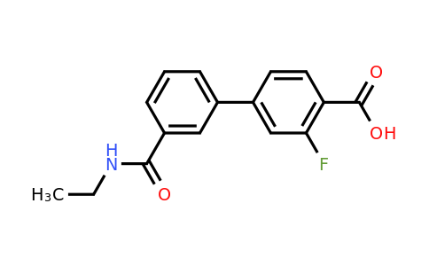 1261911-95-8 | 4-[3-(N-Ethylaminocarbonyl)phenyl]-2-fluorobenzoic acid
