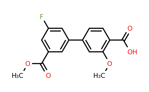 1261911-96-9 | 4-(3-Fluoro-5-methoxycarbonylphenyl)-2-methoxybenzoic acid