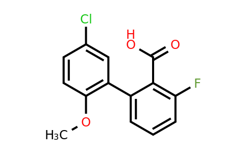 1261912-06-4 | 2-(5-Chloro-2-methoxyphenyl)-6-fluorobenzoic acid