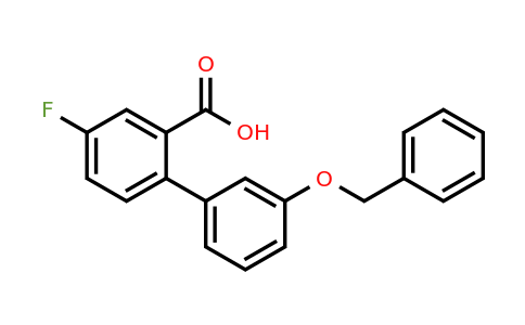 1261912-12-2 | 2-(3-Benzyloxyphenyl)-5-fluorobenzoic acid