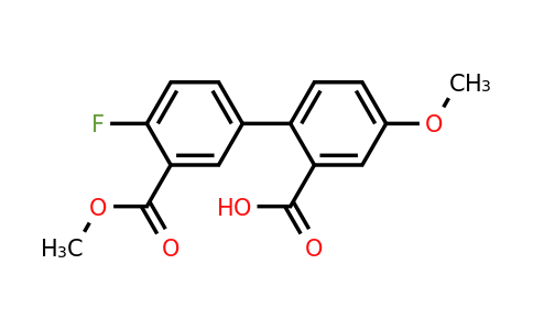 1261912-52-0 | 2-(4-Fluoro-3-methoxycarbonylphenyl)-5-methoxybenzoic acid