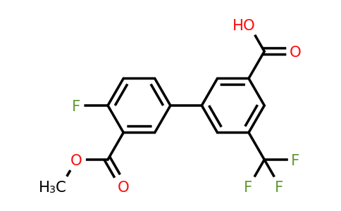 1261912-59-7 | 3-(4-Fluoro-3-methoxycarbonylphenyl)-5-trifluoromethylbenzoic acid