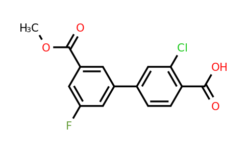 1261912-67-7 | 2-Chloro-4-(3-fluoro-5-methoxycarbonylphenyl)benzoic acid