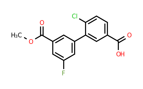 1261912-89-3 | 4-Chloro-3-(3-fluoro-5-methoxycarbonylphenyl)benzoic acid