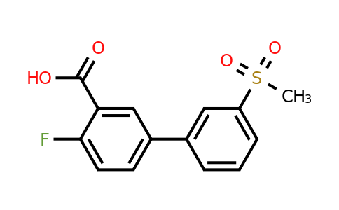 1261912-92-8 | 2-Fluoro-5-(3-methylsulfonylphenyl)benzoic acid