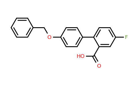 1261912-95-1 | 2-(4-Benzyloxyphenyl)-5-fluorobenzoic acid