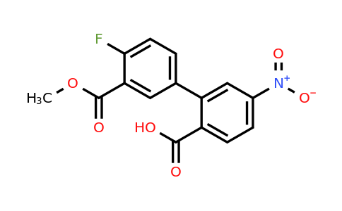 1261913-20-5 | 2-(4-Fluoro-3-methoxycarbonylphenyl)-4-nitrobenzoic acid