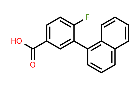 1261913-44-3 | 4-Fluoro-3-(naphthalen-1-yl)benzoic acid