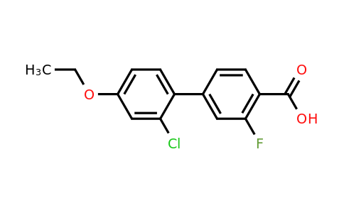 1261913-76-1 | 4-(2-Chloro-4-ethoxyphenyl)-2-fluorobenzoic acid