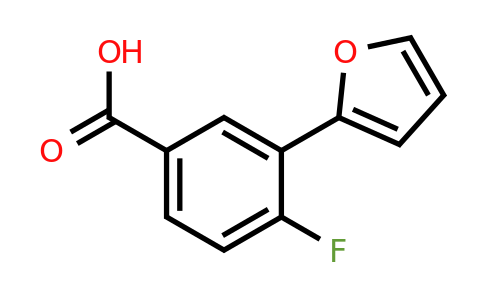 1261913-95-4 | 4-Fluoro-3-(furan-2-yl)benzoic acid