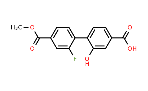 1261914-41-3 | 4-(2-Fluoro-4-methoxycarbonylphenyl)-3-hydroxybenzoic acid