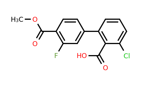 1261914-56-0 | 6-Chloro-2-(3-fluoro-4-methoxycarbonylphenyl)benzoic acid