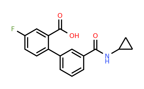 1261914-61-7 | 2-[3-(Cyclopropylaminocarbonyl)phenyl]-5-fluorobenzoic acid