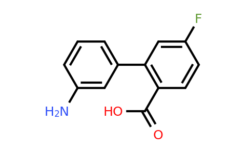 1261914-66-2 | 2-(3-Aminophenyl)-4-fluorobenzoic acid
