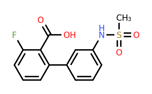 1261914-99-1 | 6-Fluoro-2-(3-methylsulfonylaminophenyl)benzoic acid