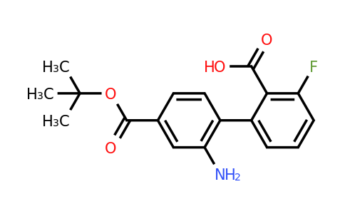 1261915-79-0 | 2-(4-BOC-Aminophenyl)-6-fluorobenzoic acid
