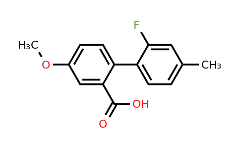 1261915-82-5 | 2-(2-Fluoro-4-methylphenyl)-5-methoxybenzoic acid