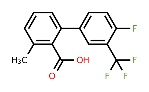 1261916-10-2 | 2-(4-Fluoro-3-trifluoromethylphenyl)-6-methylbenzoic acid