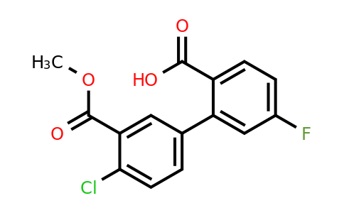 1261916-15-7 | 2-(4-Chloro-3-methoxycarbonylphenyl)-4-fluorobenzoic acid