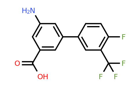 1261916-19-1 | 3-Amino-5-(4-fluoro-3-trifluoromethylphenyl)benzoic acid