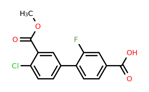 1261916-21-5 | 4-(4-Chloro-3-methoxycarbonylphenyl)-3-fluorobenzoic acid