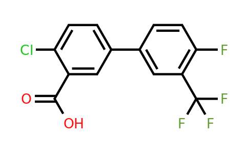 1261916-52-2 | 2-Chloro-5-(4-fluoro-3-trifluoromethylphenyl)benzoic acid