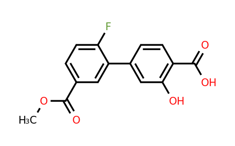 1261916-54-4 | 4-(2-Fluoro-5-methoxycarbonylphenyl)-2-hydroxybenzoic acid