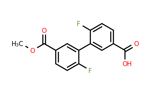1261916-60-2 | 4-Fluoro-3-(2-fluoro-5-methoxycarbonylphenyl)benzoic acid